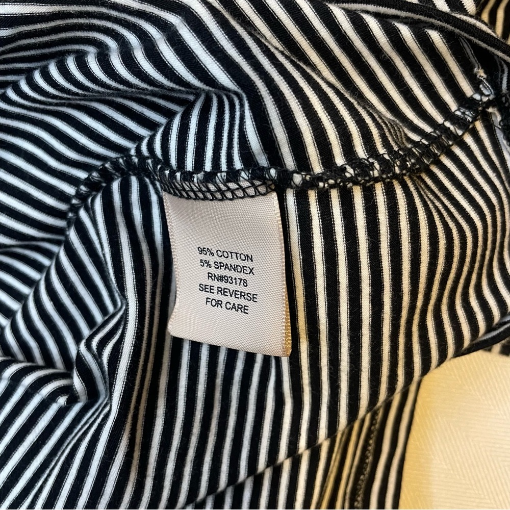 Philosophy Republic Clothing Womens Top Black & White Striped-Bell Sleeve-Small - Picture 10 of 10